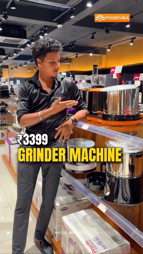 Instagram post by @hello_makkaley_ for Poorvika. Caption reads: POORVIKA APPLIANCES BLACK FRIDAY SALE 🚨 OFFERS....