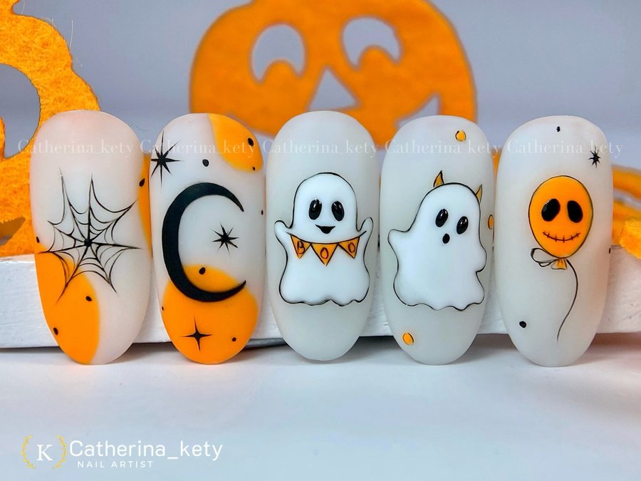 Instagram post by @catherina_kety for Madam Glam. Caption reads: Cute and scary 😅 Trick or Treat....