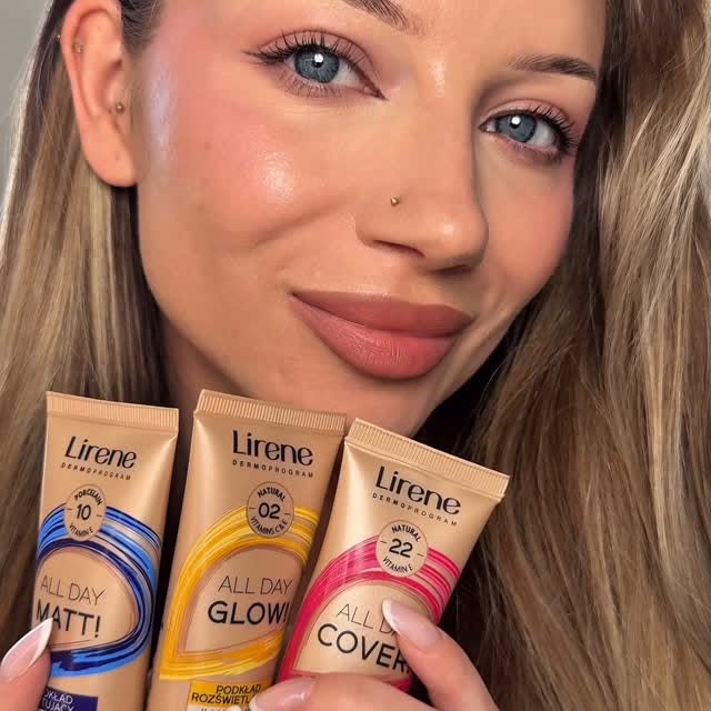 Instagram post by @immniejwiesz for Lirene. Caption reads: Ten podkład kosztuje mniej niż 20 zł 😳 
Jest to....