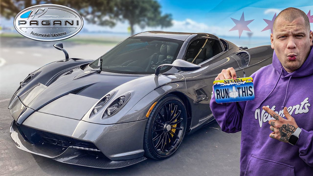 YouTube post by @BuddaTV for mBank. Caption reads: Pagani Huayra x Senna x Lamborghini Countach! |....