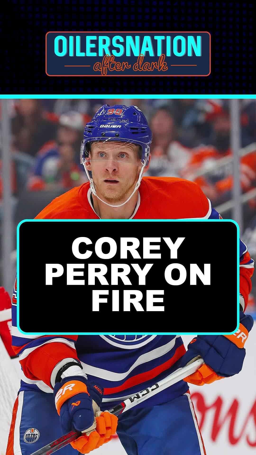 TikTok post by @oilersnation for Booster Juice. Caption reads: [...] After Dark is Presented by....