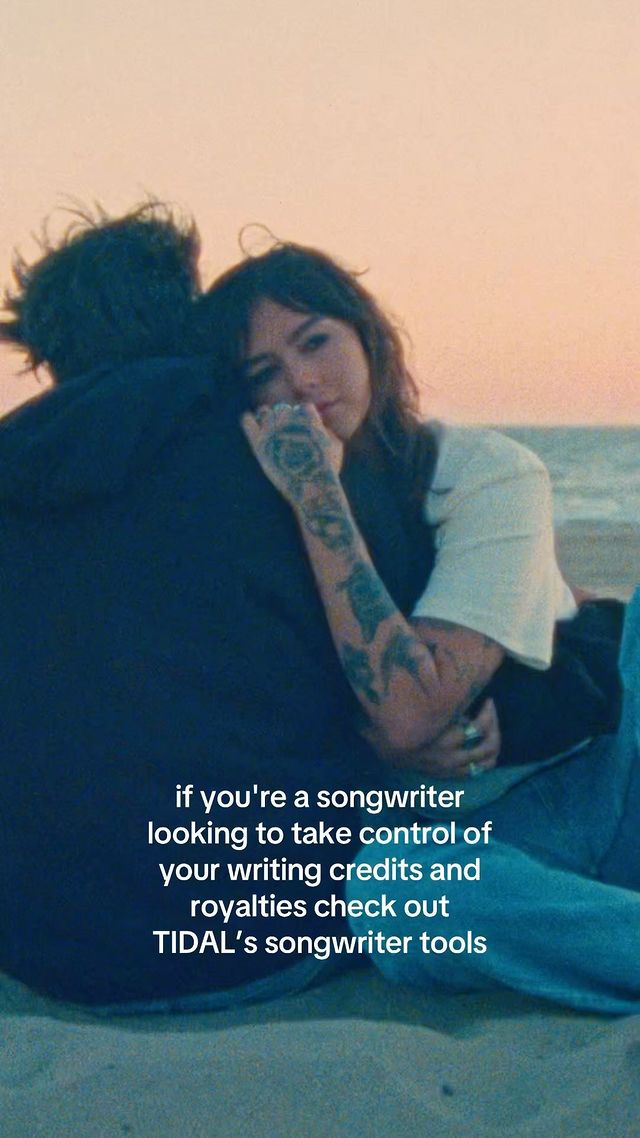 Instagram post by @sierraspirit for TIDAL. Caption reads: @tidal and their new songwriter tools are about....
