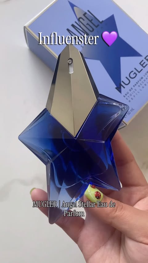 Instagram post by @barbie_pinedaa for Influenster. Caption reads: [...] refillable cobalt blue star.⭐️ @influenster....