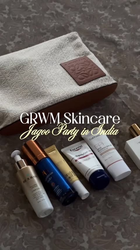 Instagram post by @dilbaghgill for Augustinus Bader. Caption reads: [...] Rejuran Dual c-PDRN ampoule Augustinus Bader....