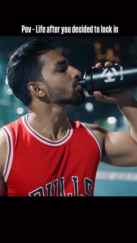 Instagram post by @akashgupta1517 for Dymatize. Caption reads: #ad Lock in with @dymatizeindia 
.
.
#workout....