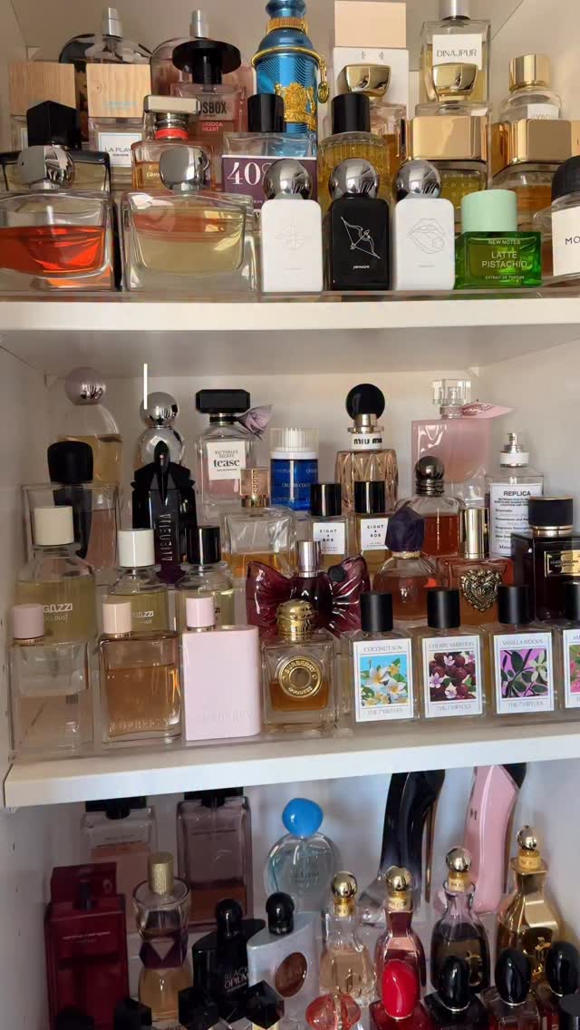Instagram post by an influencer for Jovoy Parfums. Caption reads: [...] perfumes in my collection… @jovoyparfums Ha....