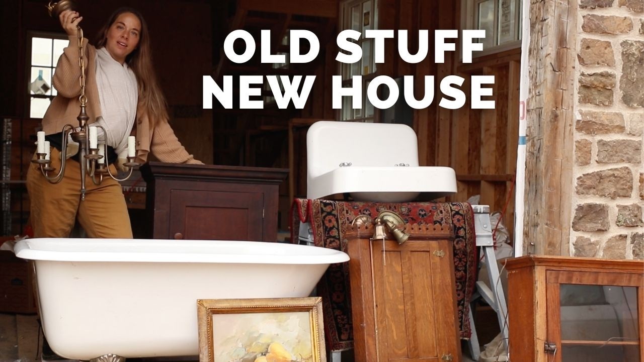 YouTube post by @FarmhouseonBoone for Birch. Caption reads: Building a new "old" house in the country.