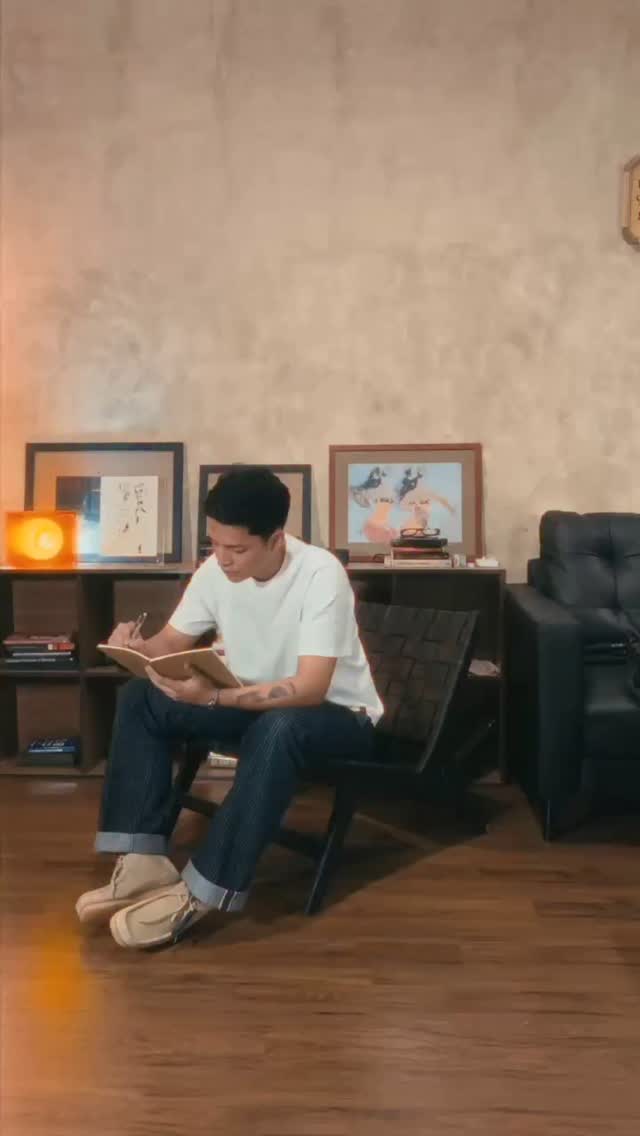 Instagram post by @adikaraf for Clarks Originals. Caption reads: Wearing my Mapple Suede Wallabees from....