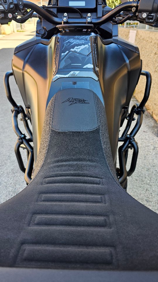 Instagram post by @partireper.it for Outback Motortek. Caption reads: Giorgio came from Milan to Motoviaggio Store to....