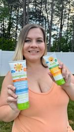 Instagram post by @casshollister for babyganics. Caption reads: It’s the perfect weather today so come with us for....