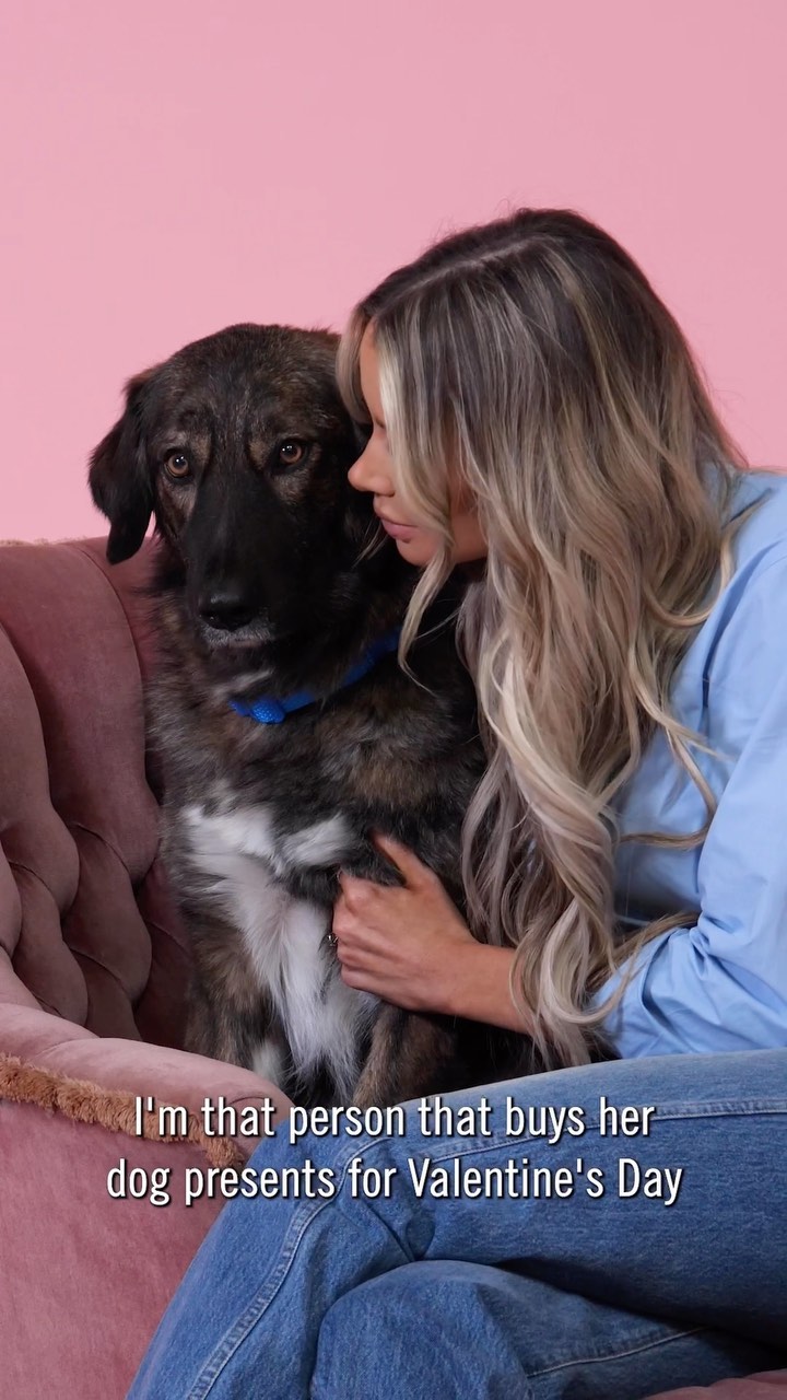 Instagram post by @olivia_attwood for Butcher's Dog Food. Caption reads: As you guys know, I’m dog obsessed and have been....