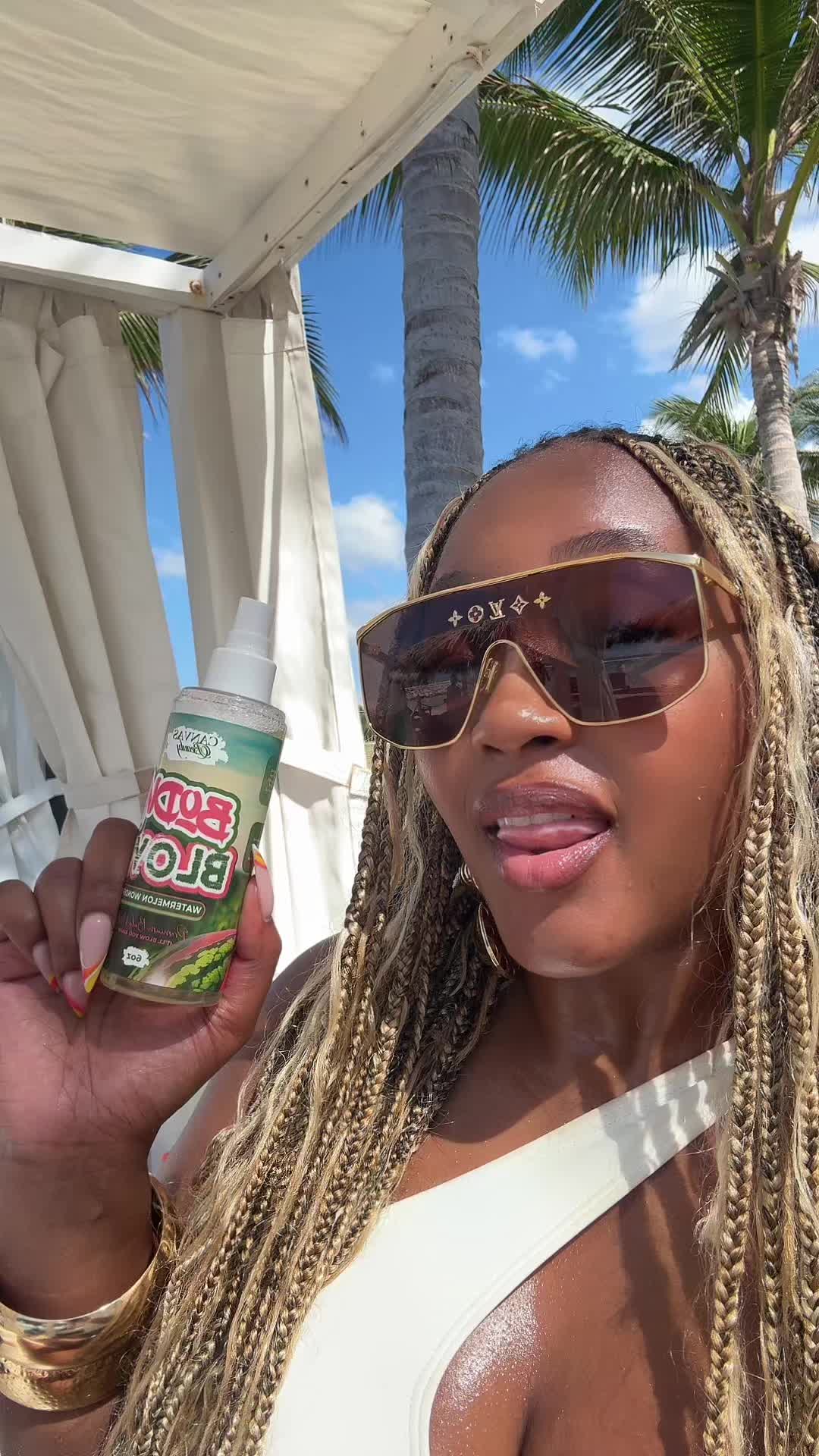 TikTok post by @kylinalyce1 for Canvas Beauty Brand. Caption reads: Everything that @CANVAS BEAUTY BRAND makes is a 10....