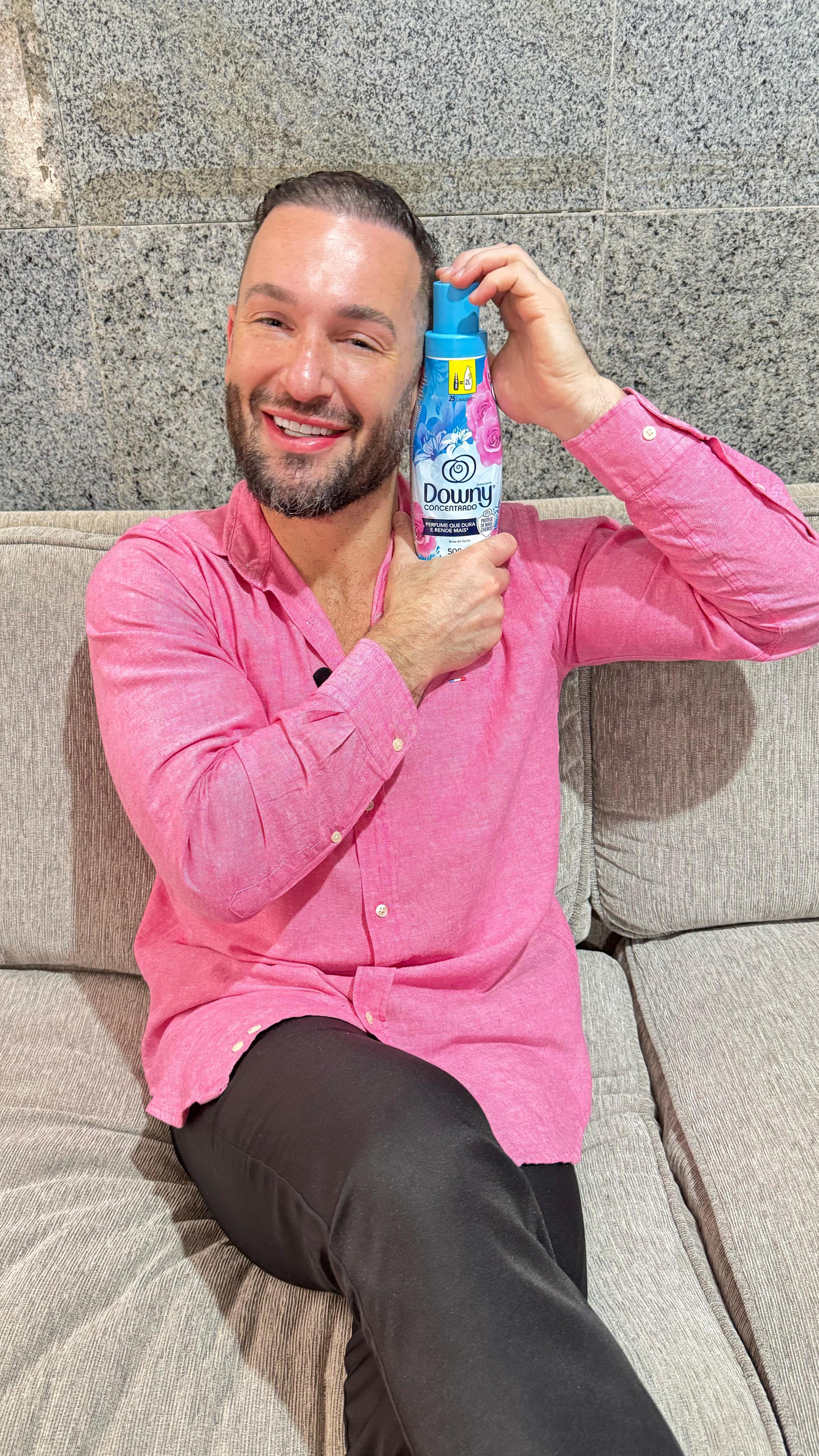 Instagram post by @diegohypolito for downy. Caption reads: Depois do BBB, eu achei que tava com o....