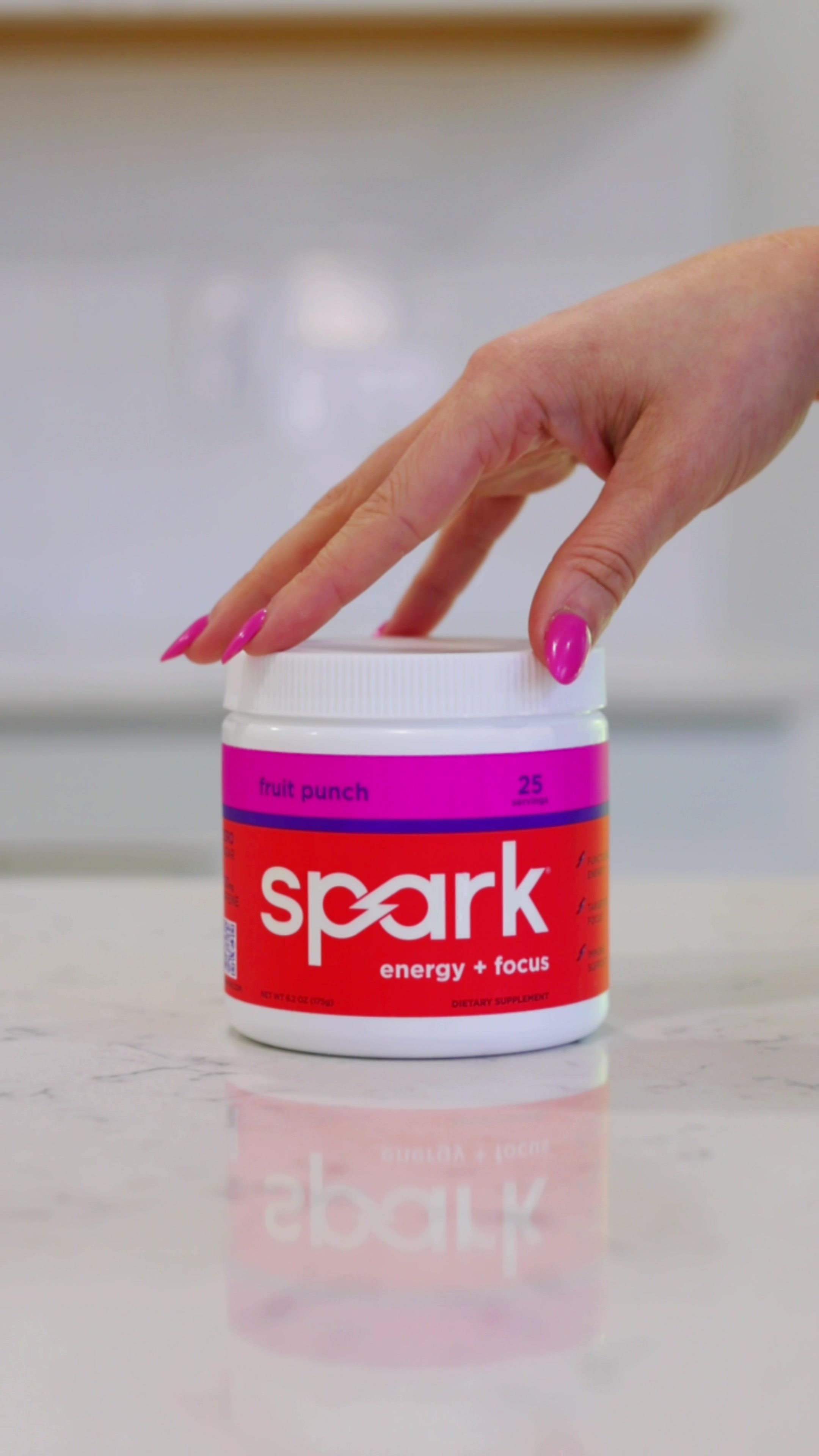 TikTok post by @karrah_trammell for AdvoCare. Caption reads: [...] starter, I just need a little Spark by....