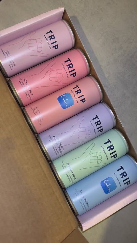 Instagram post by an influencer for TRIP. Caption reads: [...] to be collaborating with @trip.drinks — the....