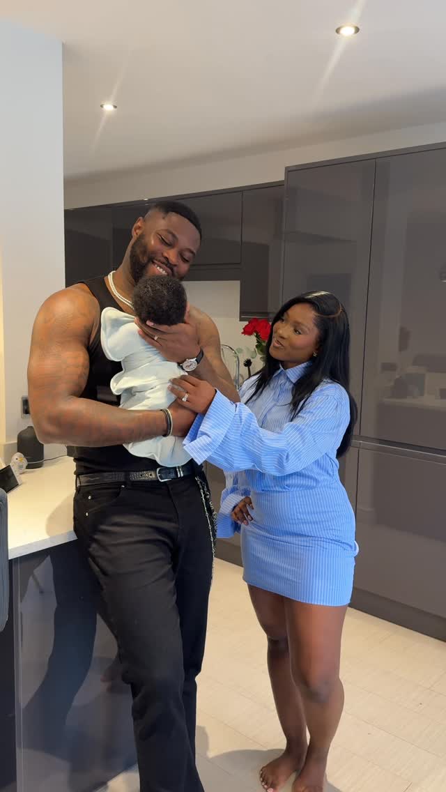 Instagram post by @lalaraeee for Love To Dream. Caption reads: ad I guess little man’s swaddle from @lovetodream....