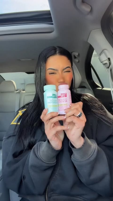 Instagram post by @1sarahking for Love Wellness. Caption reads: Pick up your @lovewellness New Year essentials at....