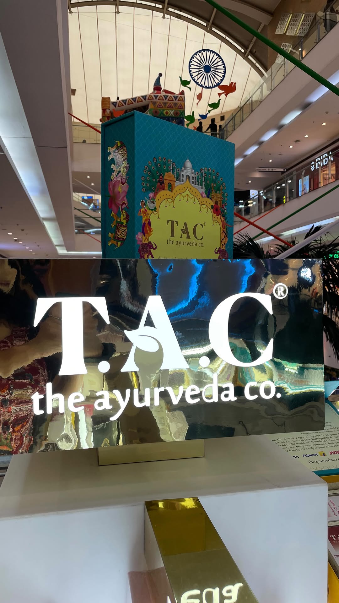 Instagram post by @sanskriteee for The Ayurveda Co.. Caption reads: @theayurvedaco  counts on these products to pamper....