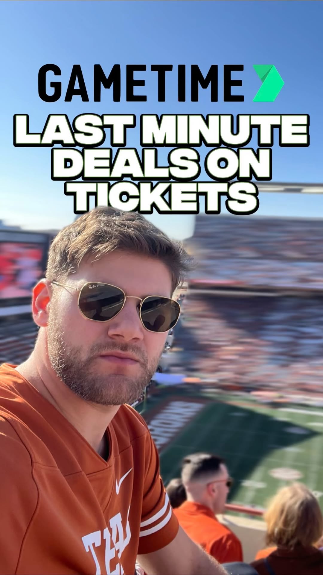 Instagram post by @thatguygarf for Gametime. Caption reads: Use my code GARFIELD for $20 off your first....