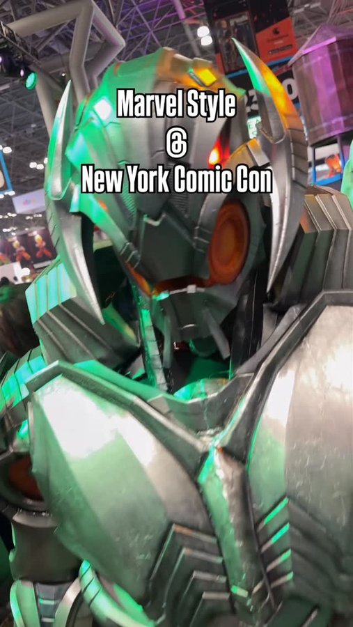 Instagram post by @dimeeeach for Marvel. Caption reads: @marvelstyle was at NYCC so many different ways....