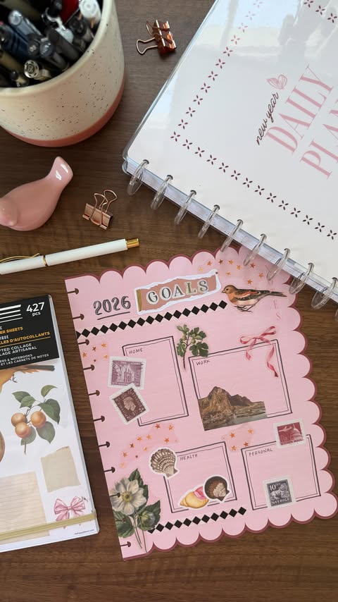 Instagram post by @planningwithbumble for The Happy Planner. Caption reads: This is probably the cutest fill paper I’ve ever....