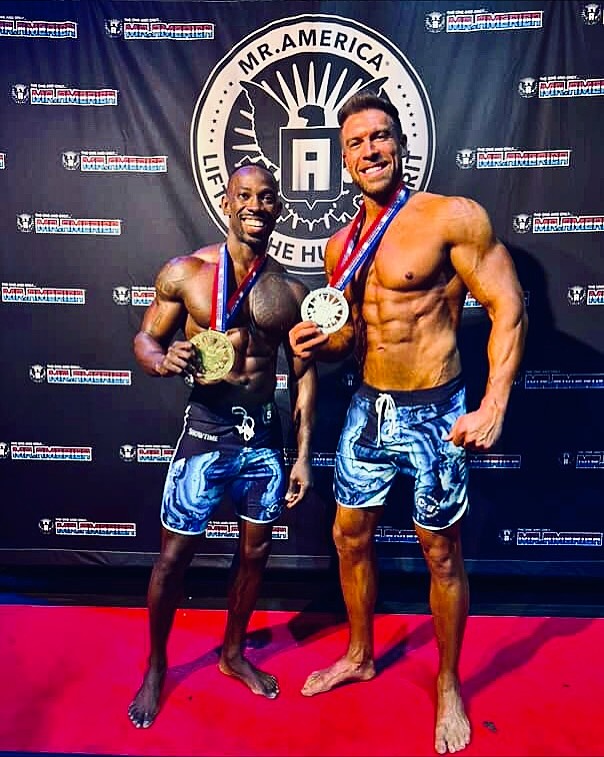 Instagram post by @theonlystoney for BPI Sports. Caption reads: 🇺🇸 Wow, what a weekend! Honored to be part of....