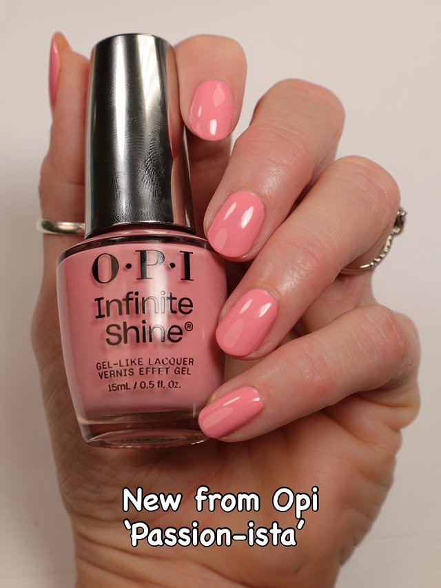 Instagram post by @livwithbiv for Beyond Polish. Caption reads: [...] pink nail polish. Now available at....