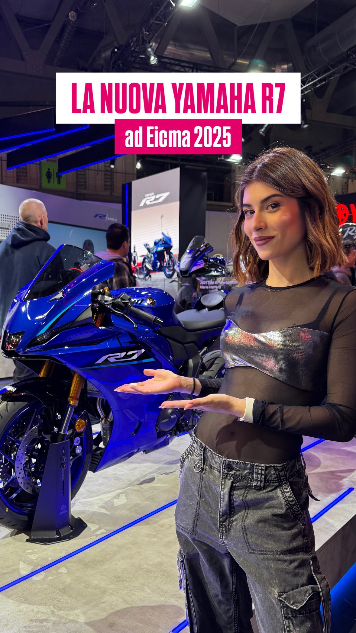 Instagram post by @_ilaneutro for Yamaha Motor. Caption reads: E tu l’hai già vista?👀🔥

#motorcycle #yamaha #r7....