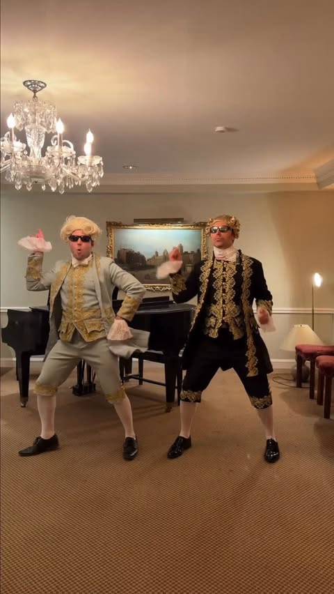 Instagram post by @brandonmanwell for Sky TV. Caption reads: AD @skytv #Amadeus If you love rivalry, music and....