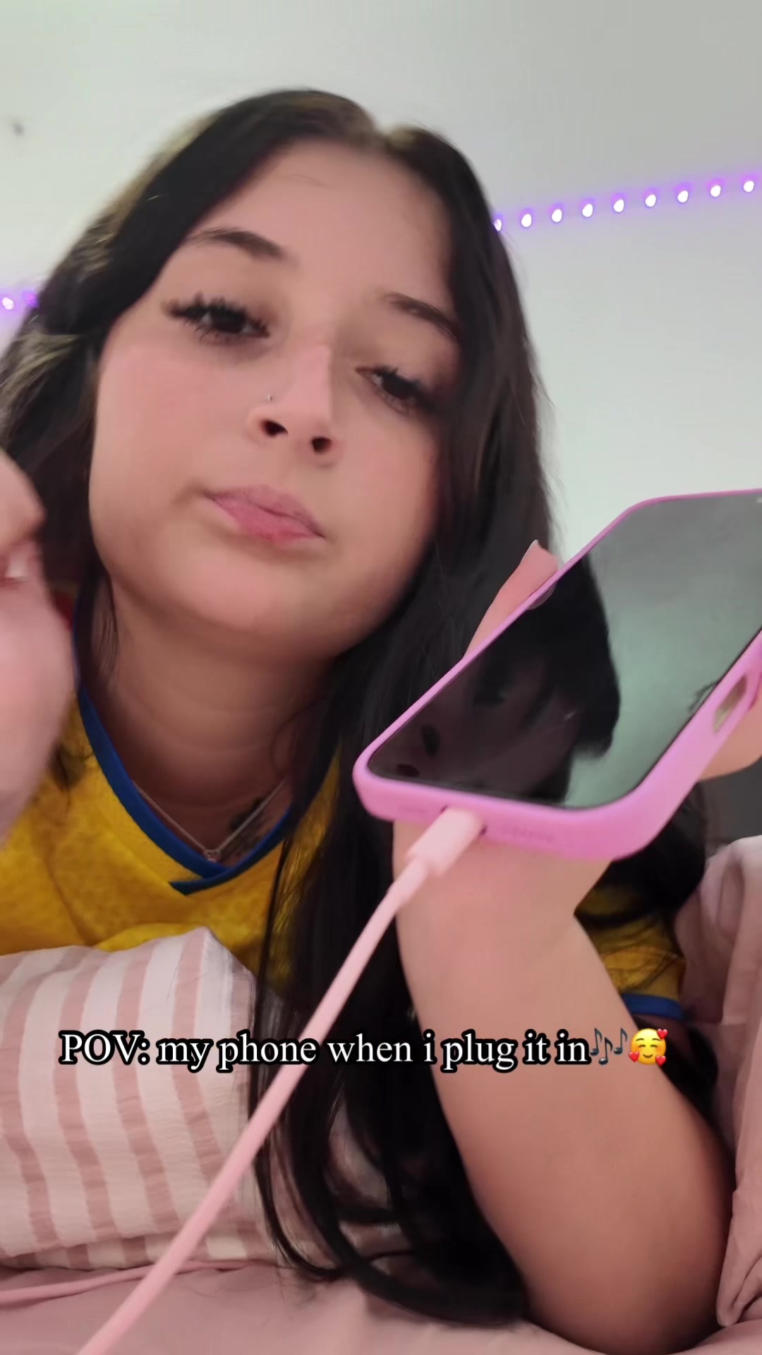 TikTok post by @its_sofyrodriguez for ClipTone. Caption reads: I love my charger sound so much! @ClipTone....