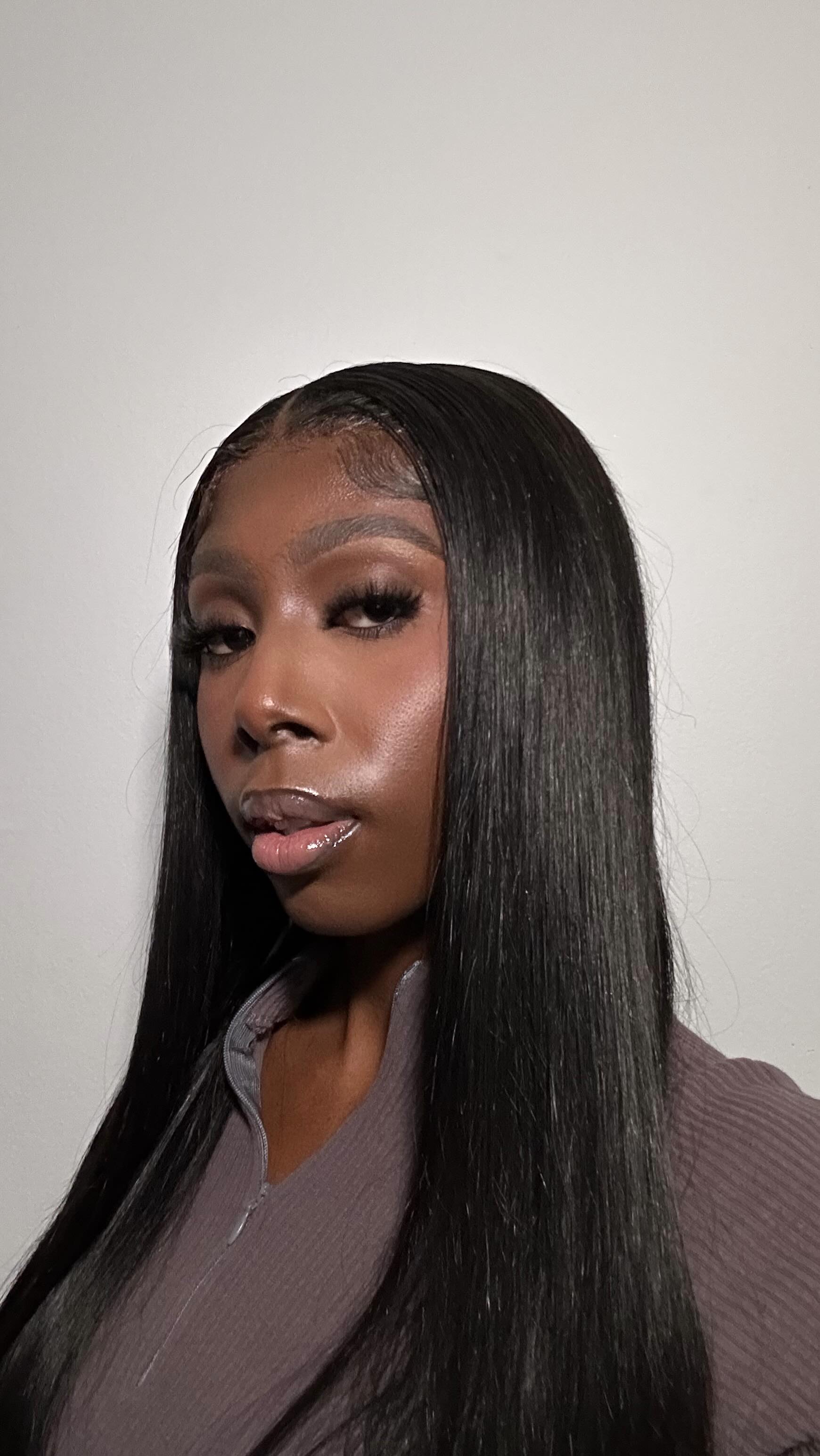 Instagram post by @therealkarab for Ebin New York. Caption reads: [...] have alllllll my edges! @ebin_newyork....