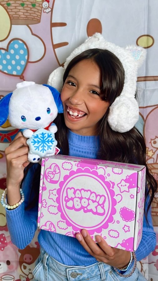 Instagram post by @alessandra.renee for Kawaii Box. Caption reads: [...] box around is none other than @kawaiibox....