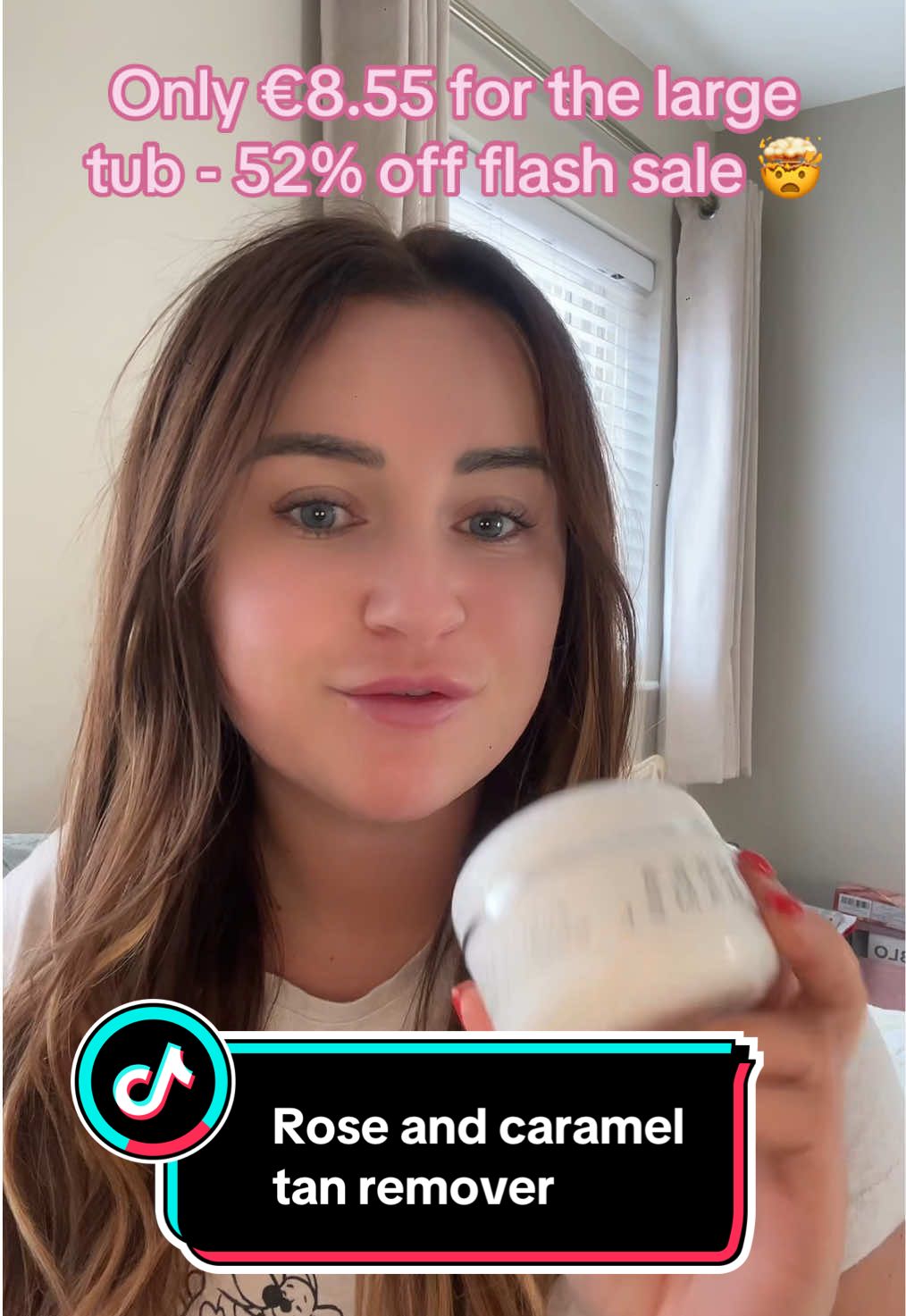 TikTok post by @amykelly2191 for Rose & Caramel. Caption reads: It’s on a flash sale so I’d be quick if this is on....