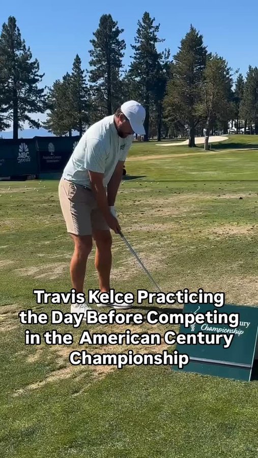 Instagram post by @peoplemagsports for People Magazine. Caption reads: #TravisKelce is preparing to compete at the....