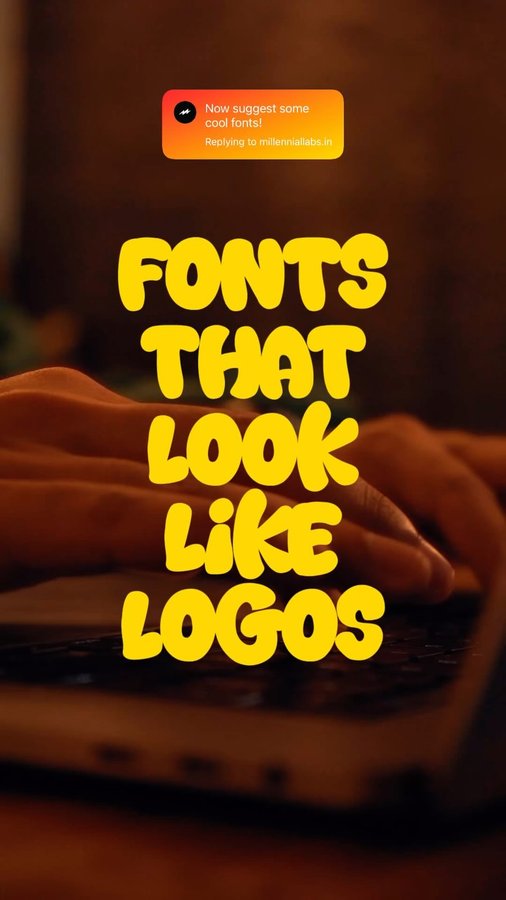 Instagram post by @ikevinadams for Envato. Caption reads: [...] text. You can get these fonts from @envato ✨....