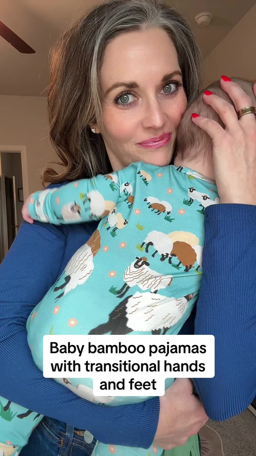 TikTok post by @balletmama4 for PatPat. Caption reads: [...] them. #bamboobabyclothes #bamboopajamas....