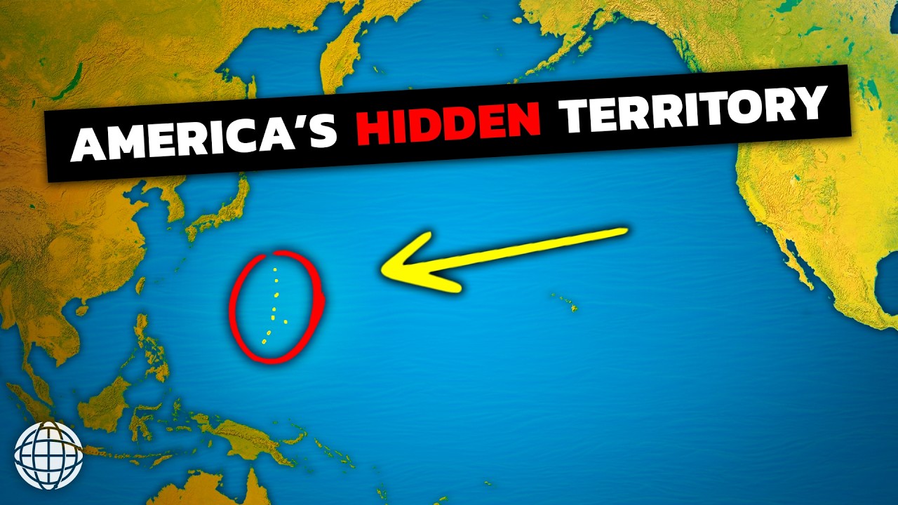 YouTube post by @GeographyByGeoff for Envato. Caption reads: Why America Owns Islands 6,000 Miles Away.