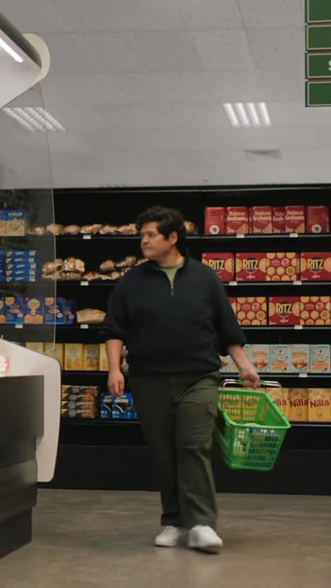 Instagram post by @harveyguillen for Perfect Bar. Caption reads: [...] you stock snacks above eye level,....