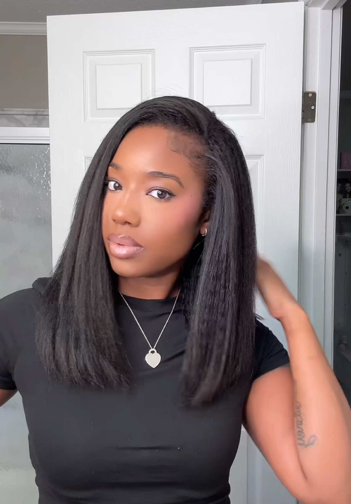 TikTok post by @yungchicago773 for Celie Hair. Caption reads: [...] blowout bob half wig only $69 😍 from....