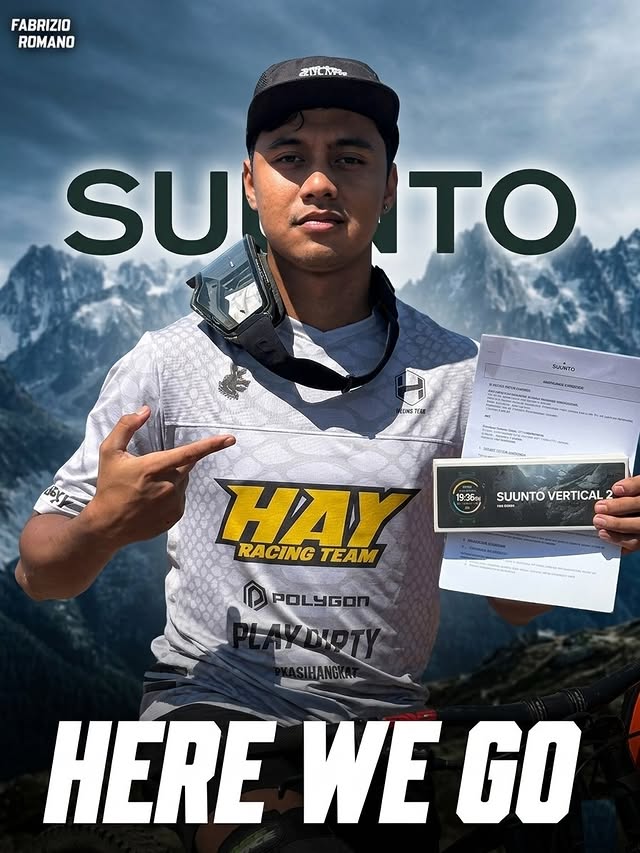 Instagram post by @anantha_downhill for Suunto. Caption reads: [...] OFFICIAL! Brand Ambassador deal with....
