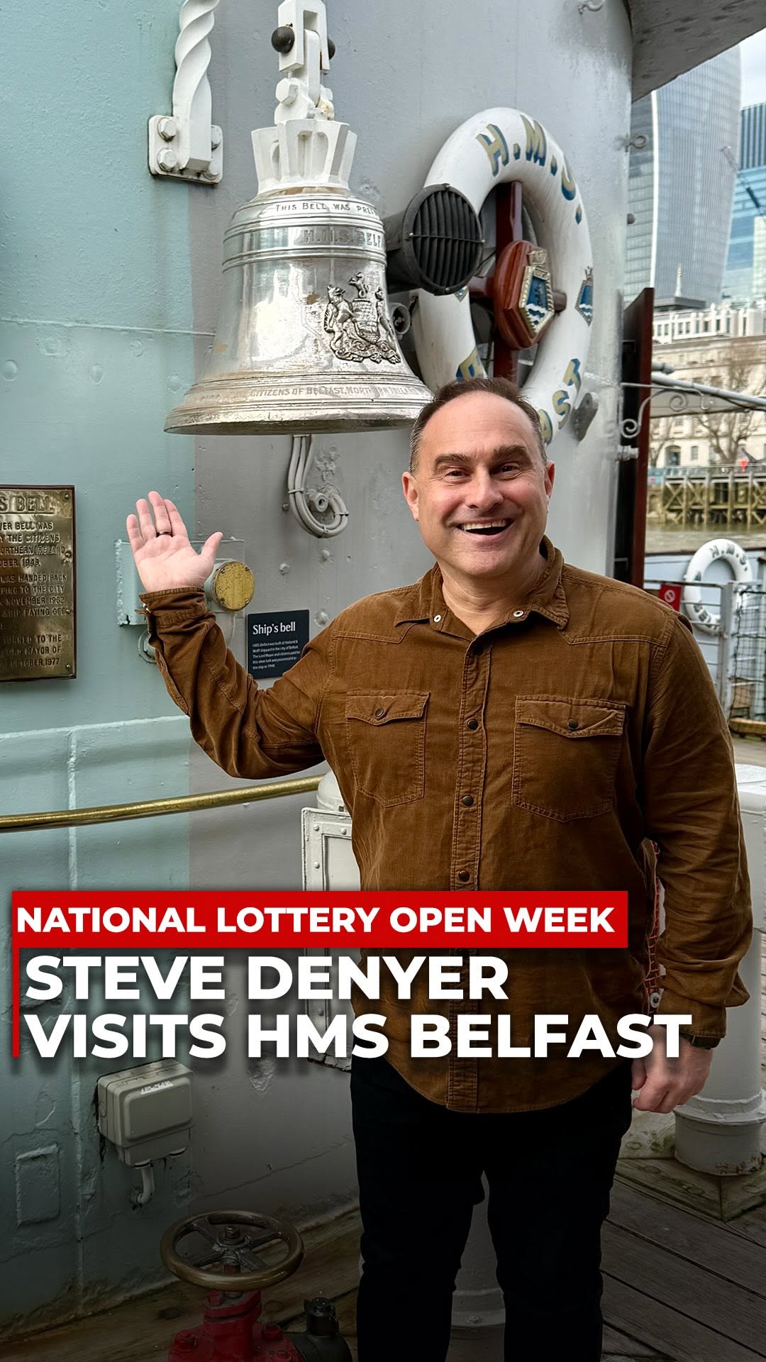 Instagram post by @denyersteve for National Lottery Good Causes. Caption reads: As part of National Lottery Open Week, Steve....