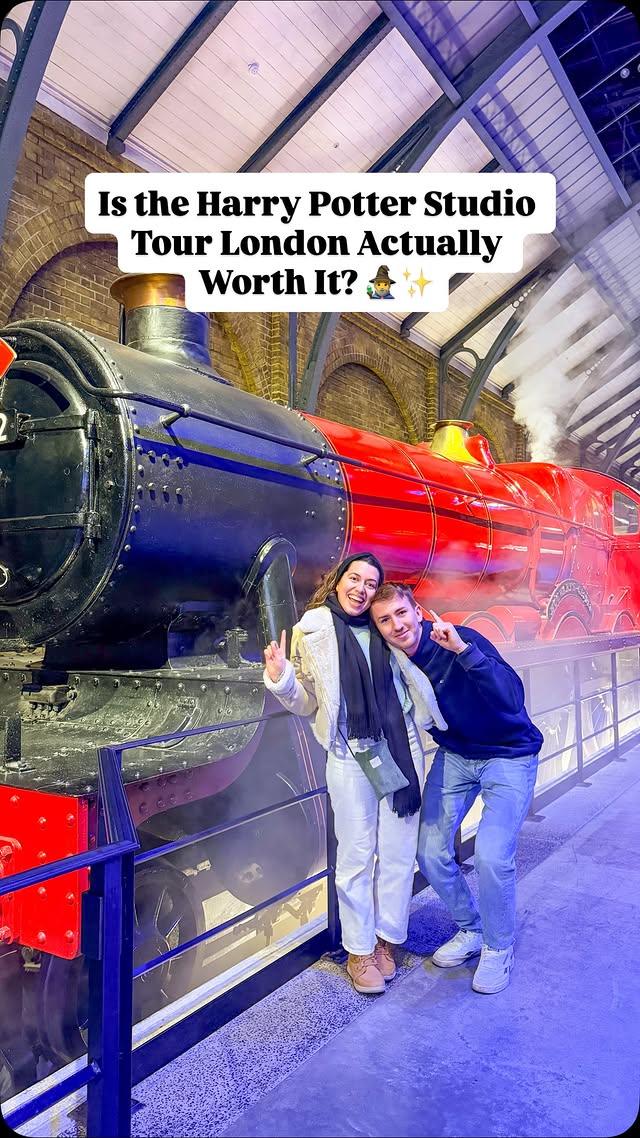 Instagram post by @carmaadventures for GetYourGuide. Caption reads: [...] Potter Tour & Branded Bus through....