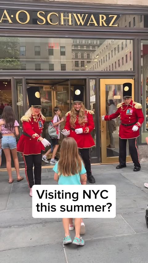 Instagram post by @happyhandsonlearning for Schleich. Caption reads: [...] loved discovering the NYC-exclusive SCHLEICH....