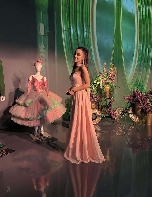 Instagram post by @gabi for Universal Pictures. Caption reads: thank you @wickedmovie & @universalpictures for....