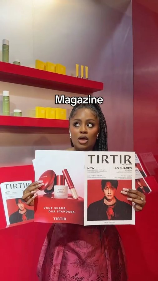 Instagram post by @missdarcei for TIRTIR. Caption reads: Tirtir LA Pop Up Store is NOW OPEN @tirtir_global.