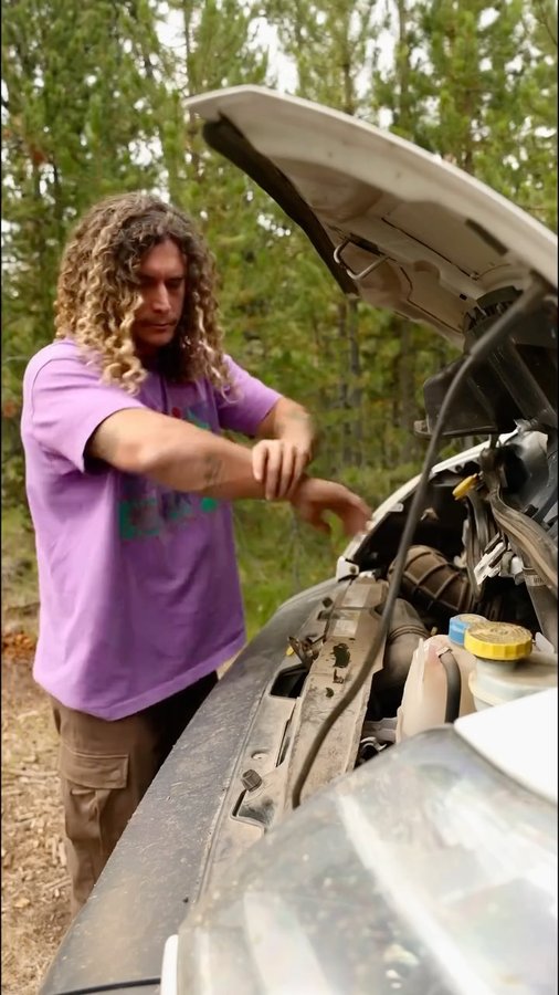 Instagram post by @just_passinthrough for Anker SOLIX. Caption reads: The @ankersolix_official c300DC, because you might....