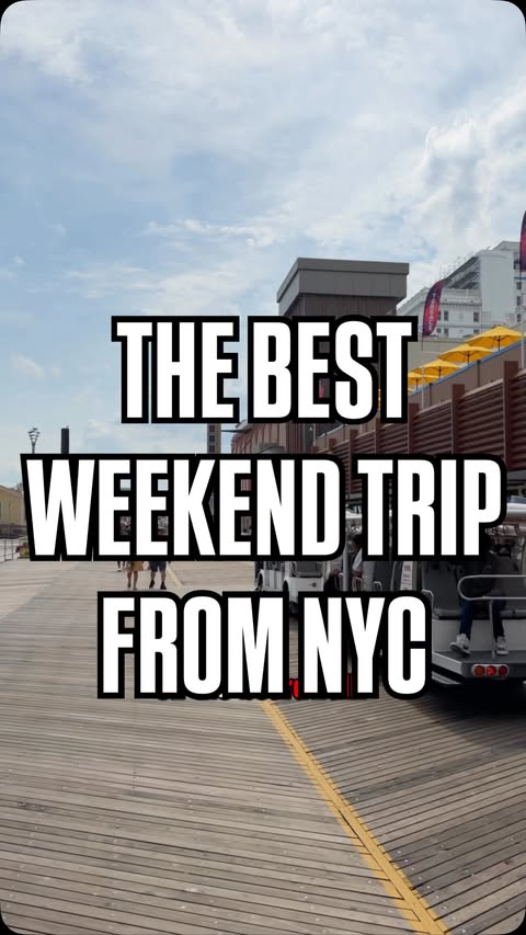 Instagram post by @jeffrey_in_nyc for Hard Rock. Caption reads: [...] BEST Weekend Trips from NYC featuring....