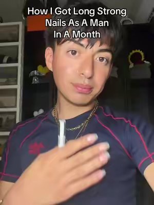 TikTok post by @carringtonessential for Brother Cosmetics. Caption reads: [...] #nailgrowthtips #nailgrowthjourney....