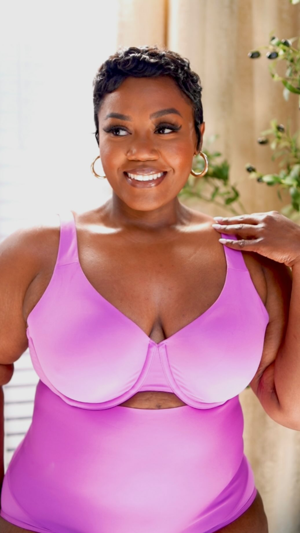 Instagram post by @thenitadanielle for Lane Bryant. Caption reads: #ad If support and comfort are your....