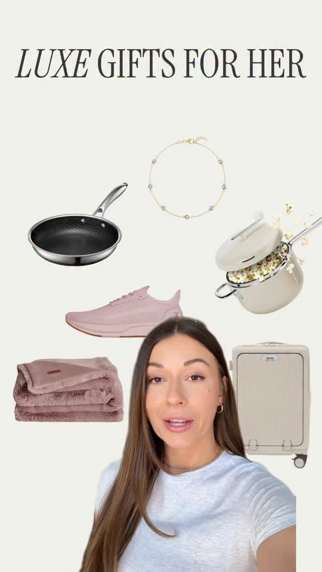 Instagram post by @cristinacapron for HexClad. Caption reads: some luxe gifts for her if you need some inspo....